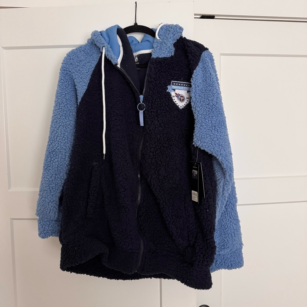 NFL Titans Blue Sherpa Jacket